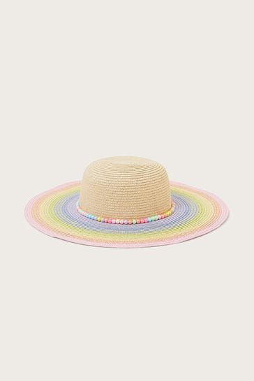Monsoon Pink Ombre Floppy Hat