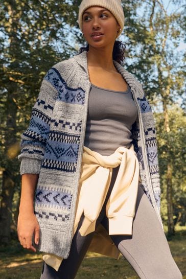 Knotted cardigan shop