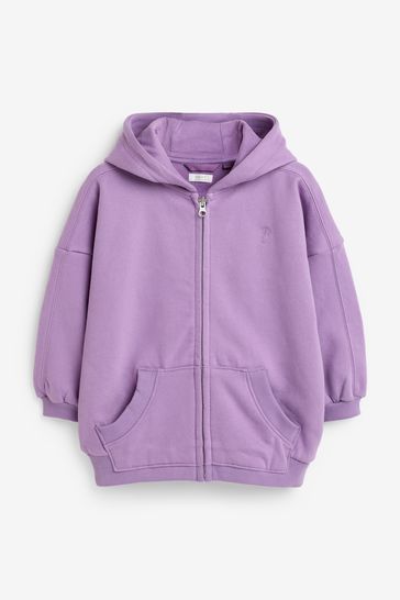 Buy Purple Zip Through Hoodie 3 16yrs from Next Netherlands