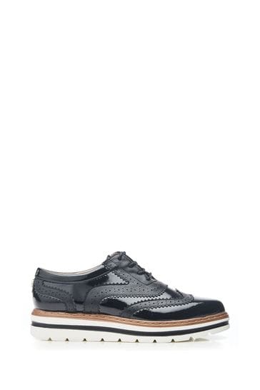 Moda in Pelle Bennisiss Lace-up Patent Black Brogue
