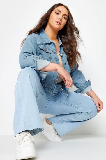 Yours Curve Blue Curve Classic Denim Jacket