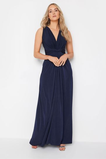 Maxi dress knot front best sale