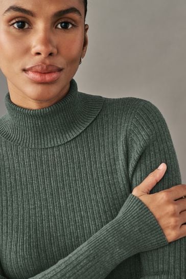 Khaki wool jumper outlet