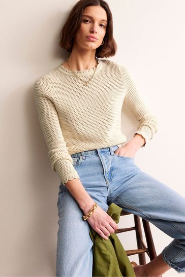 Boden cream jumper discount