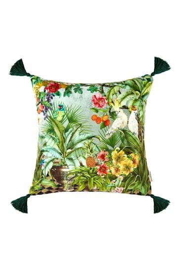 Joe Browns Green Totally Tropical Reversible Cushion