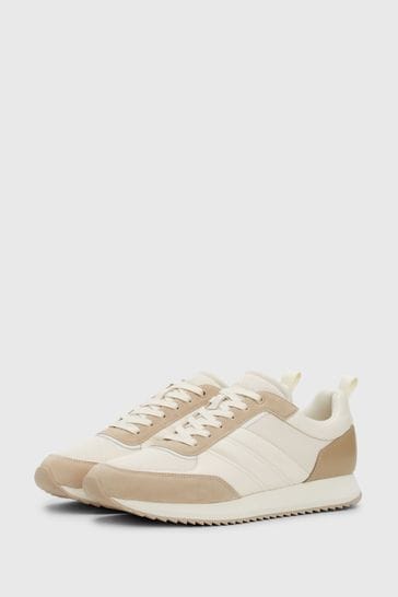 Calvin Klein White Low Top Lace-Up Sneakers