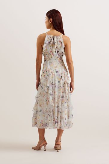 Ted baker white maxi dress store
