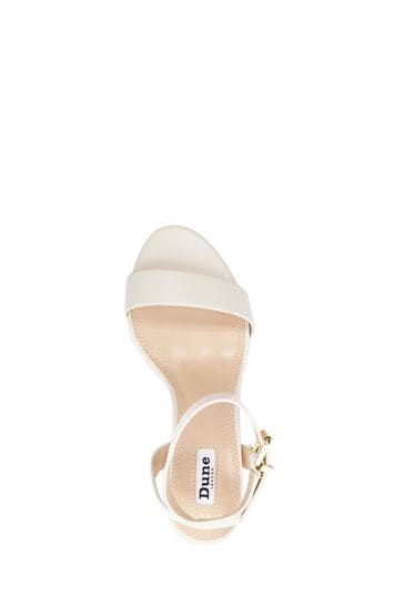 Cream wide fit heeled sandals hotsell