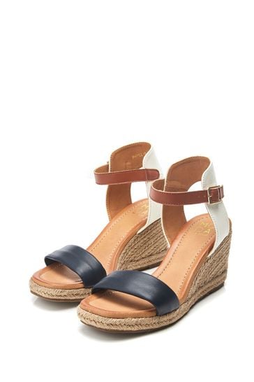 Buy Moda in Pelle Phyllis Square Toe Two Strap Wedge Sandals from Next Austria