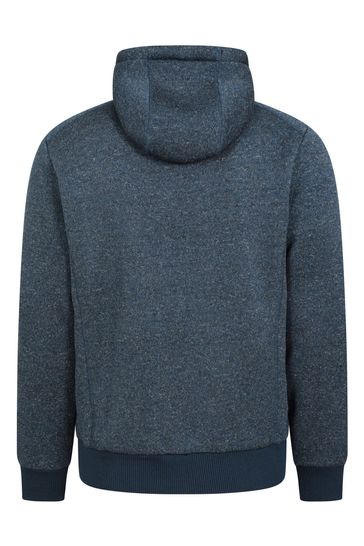 Nevis mens fur lined hoodie top