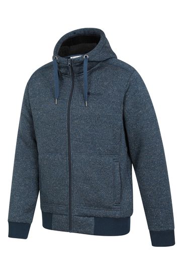 Buy Mountain Warehouse Blue Mens Nevis Fleece Lined Hoodie from Next Kuwait