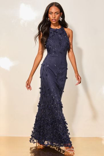 Lipsy navy maxi dress hotsell