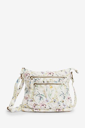 Pavers Cross-Body White Bag