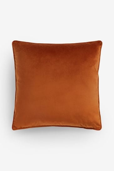 Orange velvet hotsell pillow