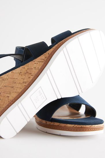 Navy wedges cheap next