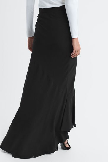 Black fitted maxi skirt new arrivals