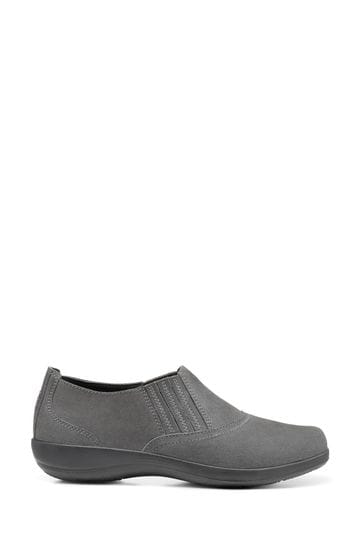 Hotter Grey Tranquil Slip-On Shoes