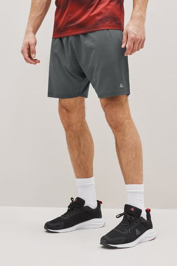 Slate Grey Active & Sports Texture Jersey Shorts