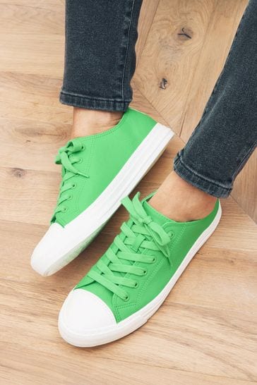 Green Wide Fit Forever Comfort® Baseball Trainers