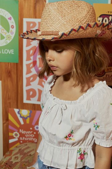Child straw cowboy hat shop