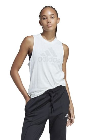 Buy adidas White Sportswear Future Icons Winners 3.0 Tank Top from
