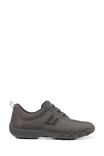 Hotter Grey Leanne II X Wide Lace Up Shoes