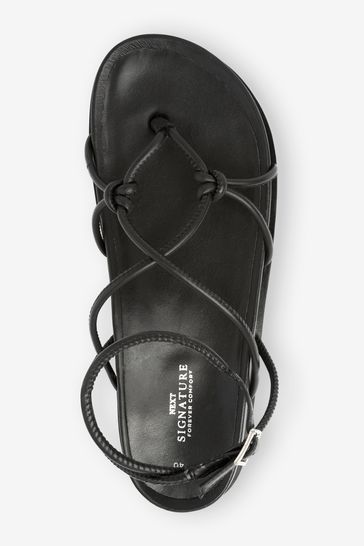 Lace up sales footbed sandals
