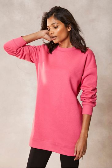 Pink velvet clearance sweatshirt