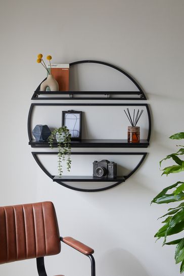 Round deals wall shelf