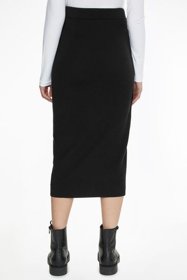 Black pencil skirt calvin klein discount