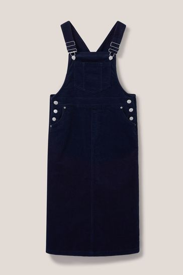Midi cord hot sale pinafore dress