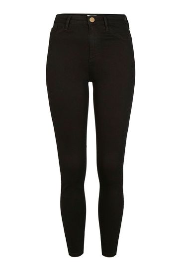 Buy River Island Black Mid Rise Super Skinny Jeans from Next