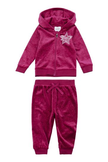 Juicy Couture Star Glitter Velour Tracksuit