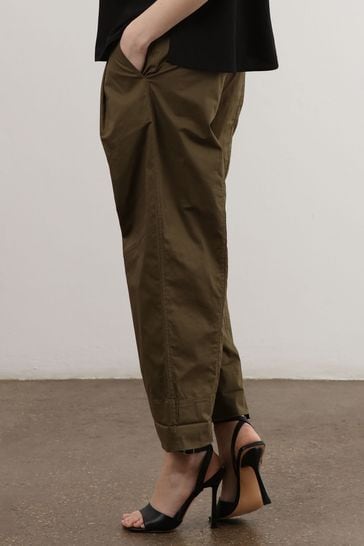 Buy Religion Khaki Green Dress Up Casual Cargo Gleam Trousers With