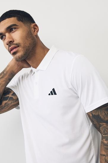 Buy adidas White adidas Performance Train Essentials Training Polo