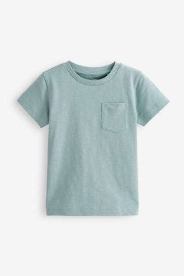 Mineral Green Short Sleeve Plain T-Shirt (3mths-7yrs)