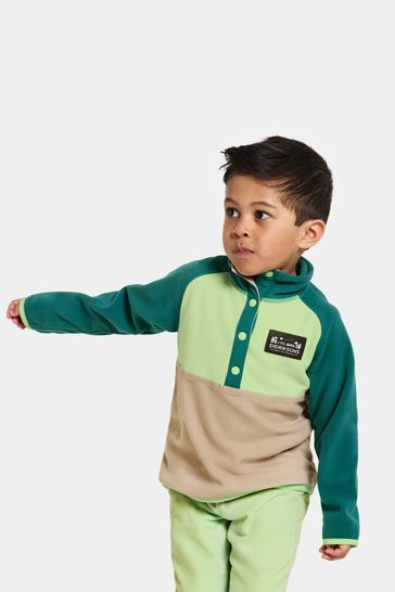 Didriksons Kids Green Monte Half Button Fleece