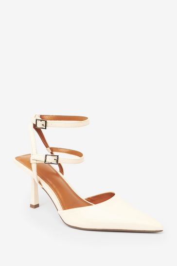 Cream pointed toe heels hot sale
