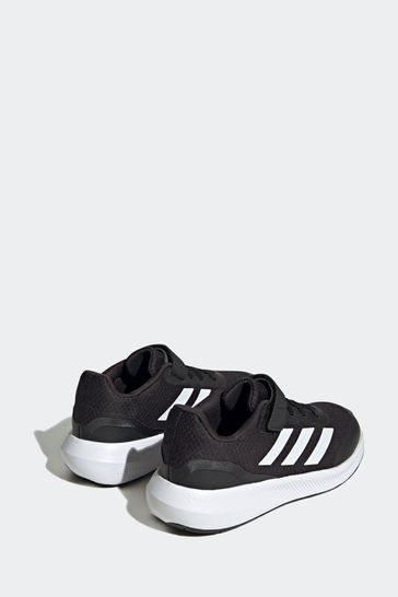USA Sportswear Black/White adidas Buy Lace Elastic Trainers 3.0 Runfalcon Top Strap Next Kids from