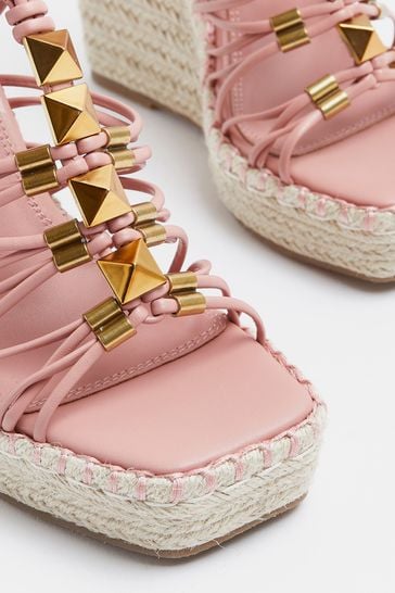 River island 2025 studded wedges