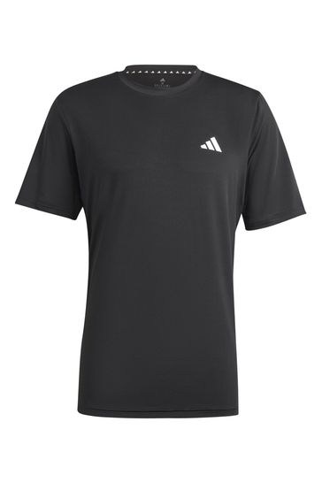 Buy USA from Train Training Essentials Next PERFORMANCE Stretch Black adidas T-Shirt
