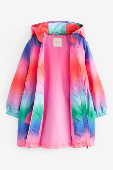 Buy Pink Ombre Shower Resistant Rainbow Cagoule Jacket 3 16yrs