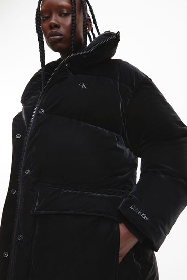 Calvin klein big hotsell girls belted puffer jacket
