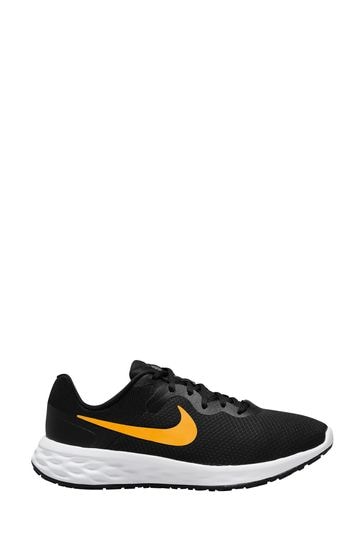 Nike Yellow/Black Revolution 6 Running Trainers