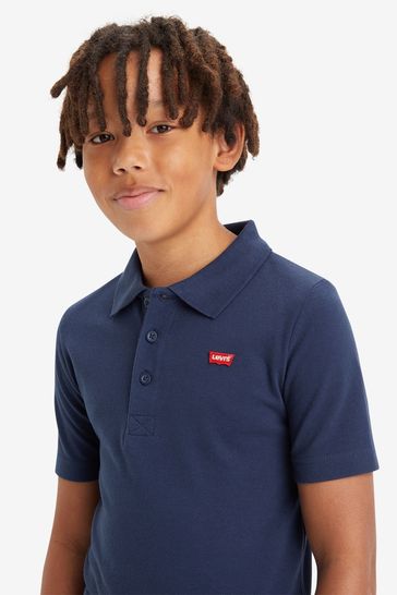 Buy Levi s Blue Levi s White Chest Logo White Polo Shirt from