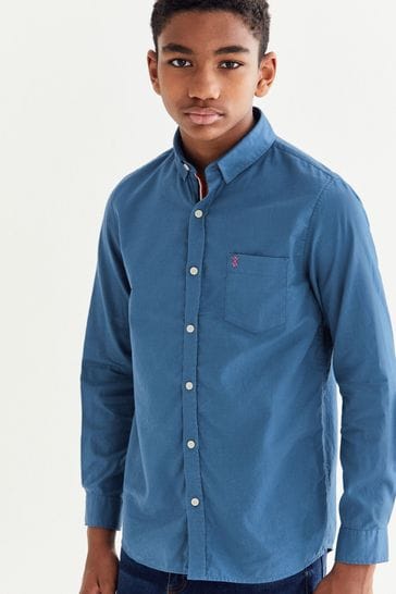 Blue Long Sleeve Twill Shirt (3-16yrs)