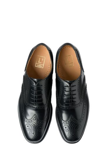 Buy Loake 302Brg Black Polished Leather Brogue Oxford Shoes from