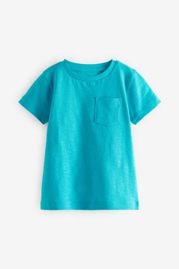 Turquoise Blue Short Sleeve Plain T-Shirt (3mths-7yrs)