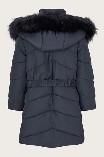 Monsoon faux shop fur coat
