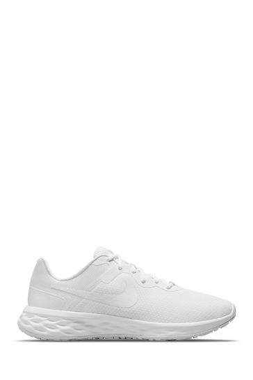 Nike White Revolution 6 Running Trainers